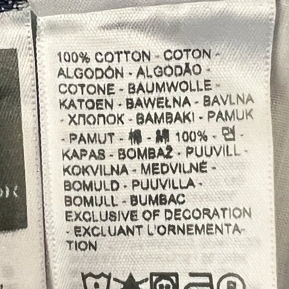 Levi's Women's Middy Straight Geometric Blue White Denim Jeans 30x30 Cotton NWT - Picture 7 of 14